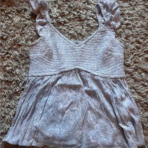 hollister light blue babydoll top